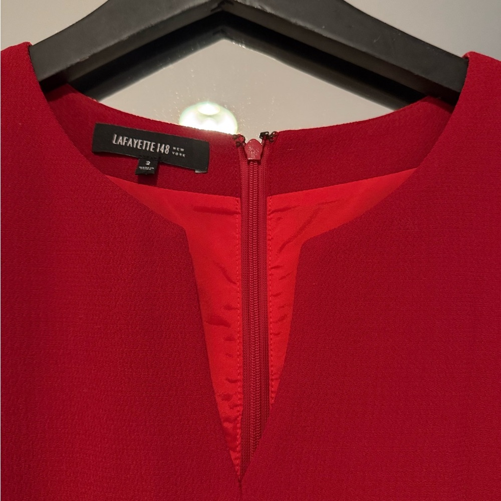 Lafayette 148 New York Red Dress